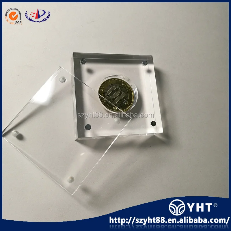 Factory Wholesale Acrylic Round Coin Capsule Display Stand Holder