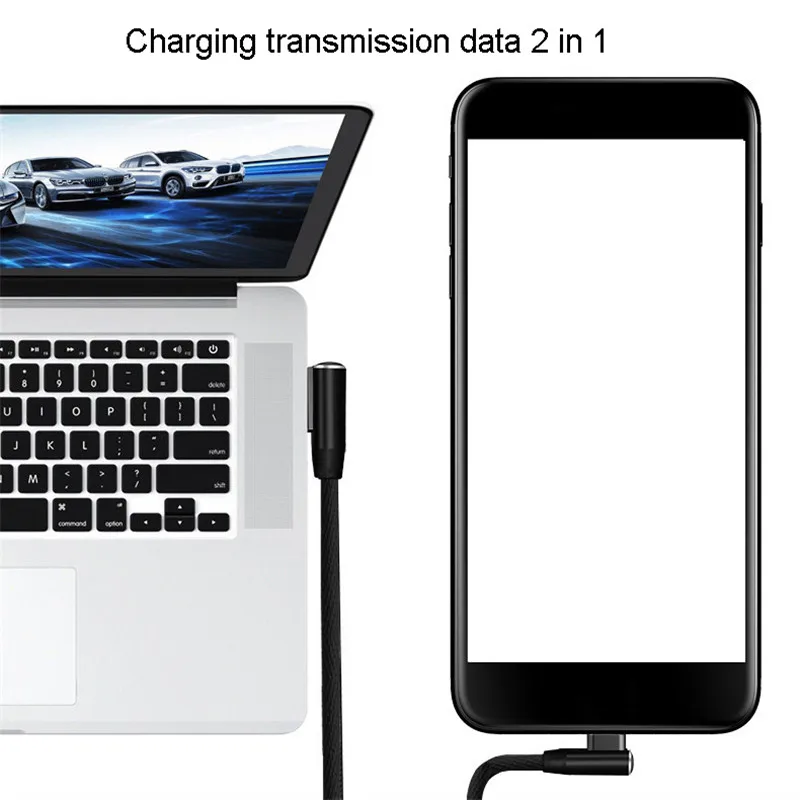 New desgin  fast charger 90 Degree micro usb cable
