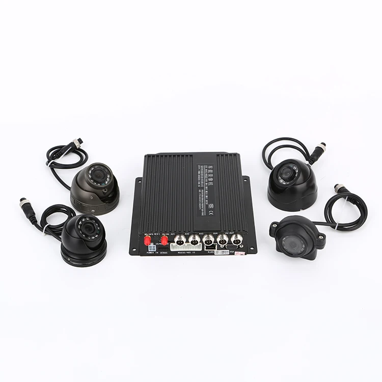 
Top quality 720p 3g gsm dvr 4ch mobile car video recorder 