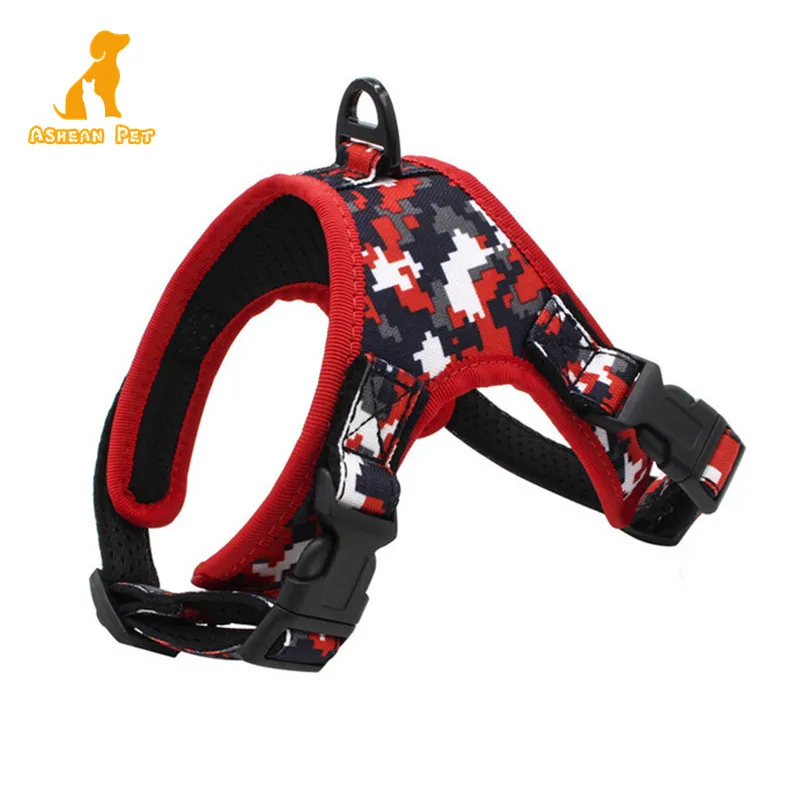Cheap Price Chest Strap Camouflage Nylon Pet Dog Leads Leash And Harness