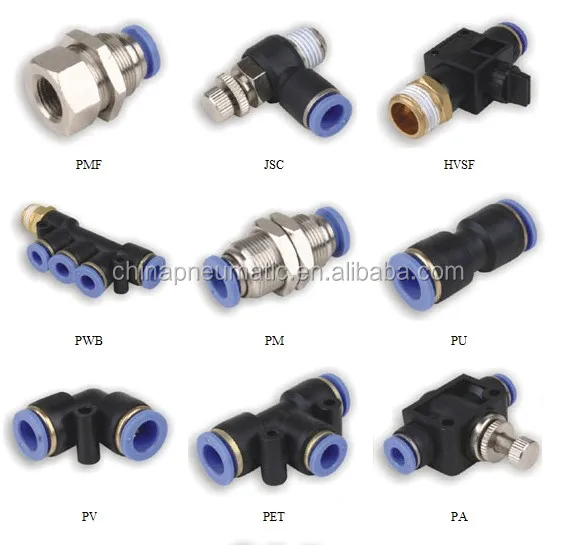 all kinds of pipes and fittings PZA4 O.D 4mm 4 way cross pneumatic union equal plastic tube connector