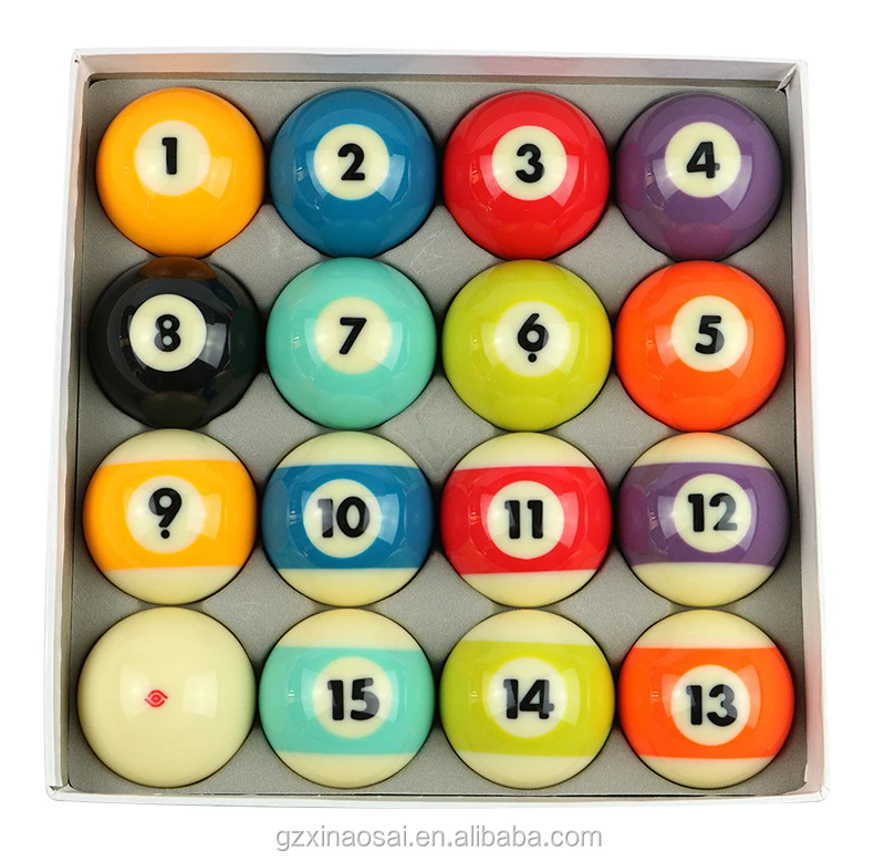 Pool Accessories 2 1/4 Inch 8A Grade TV Billiards 8 Balls