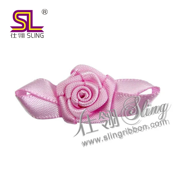 Printed mini Ribbon Bows Adhesive Satin  Small Pre Made Bow