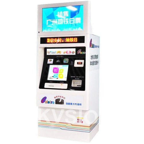 Self Service Cash Payment Ticket Vending Machine with Banknote Acceptor and Dispenser for Bus Metro Train Station