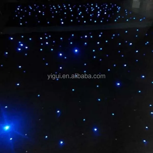 Hight quality fireproof LED star curtain for wedding decoration