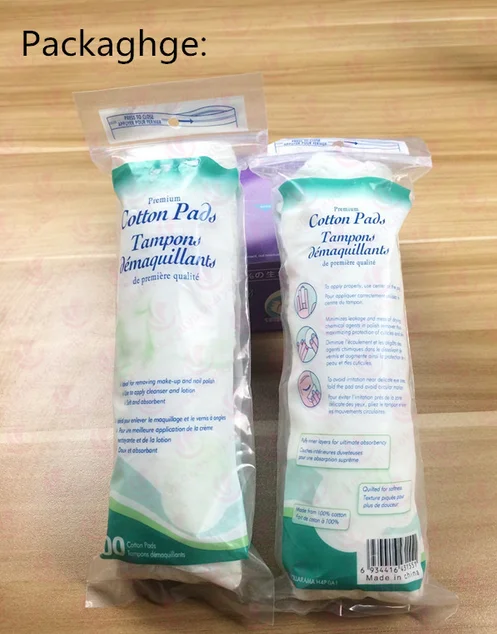 Professional Round High quality cotton facial wipes with cotton