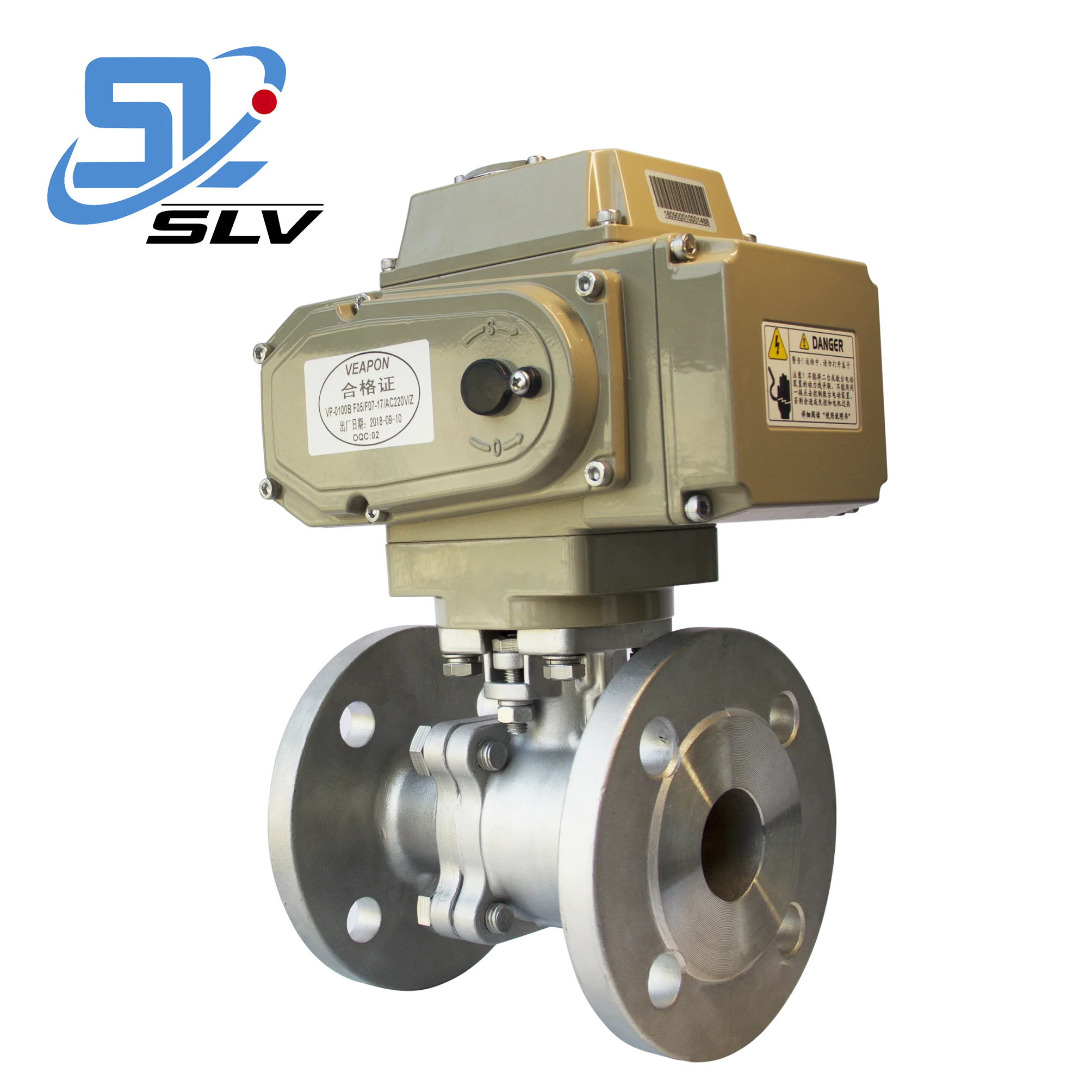 DN15 Electric Stainless Steel Carbon Steel Cast Iron Flange Ball Valve