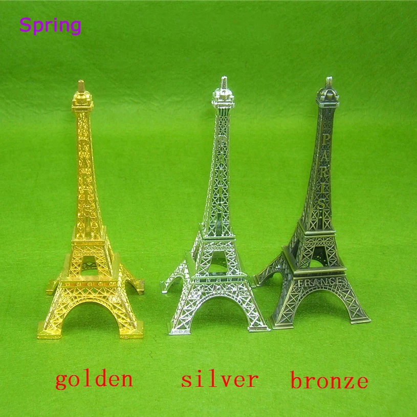 Wedding Decoration  Gift Art  Collectible Holiday Decoration & Gift  Advertising  Souvenir Eiffel Tower in Golden Silver Paris