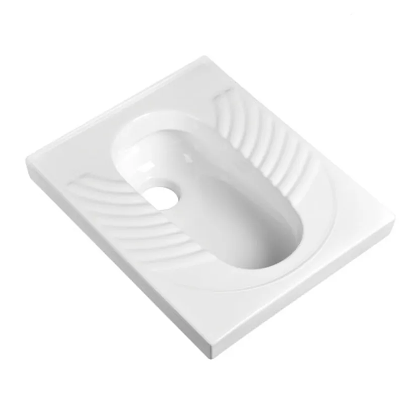 
High Quality Pure White Color Public Bathroom Ceramic WC Toilet Squatting Pan 