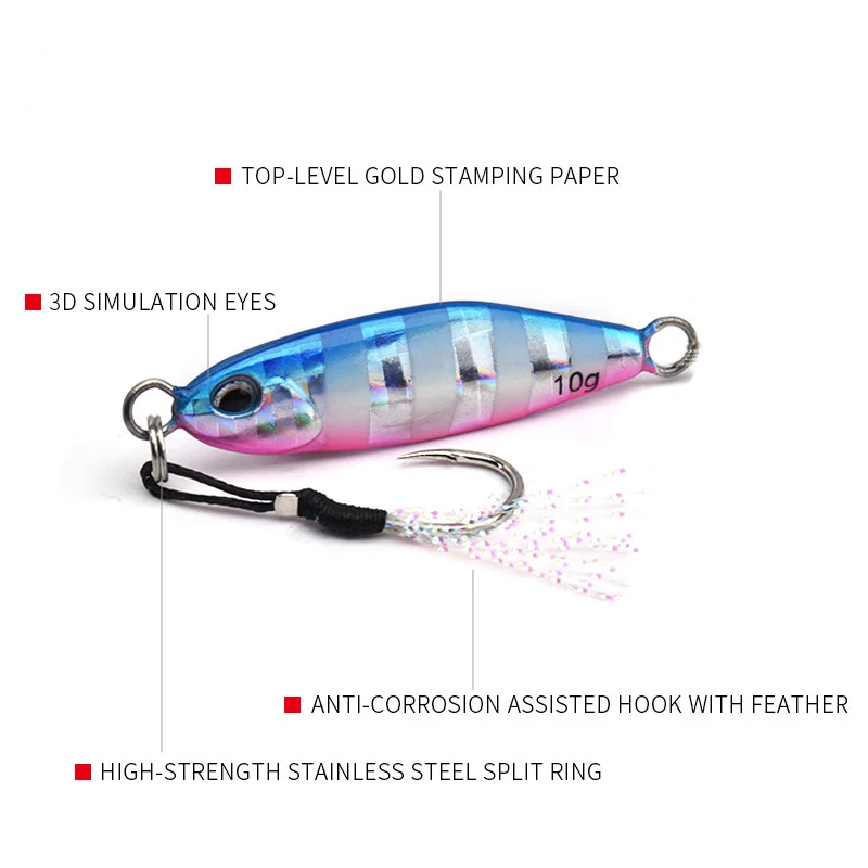 ALLBLUE 3g 5g 7g 10g DRAGER MICRO Shore Fishing Casting Jigging Micro Metal Jig Lure