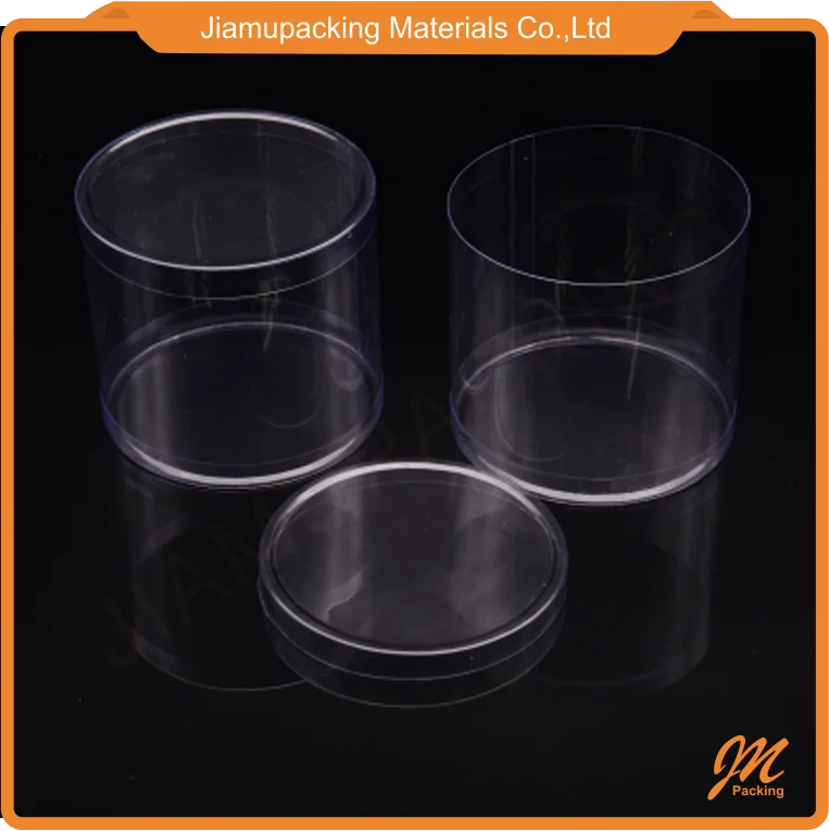 clear plastic cylinder tube packaging transparent round tube box