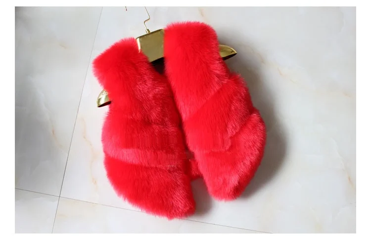 Newest kids fur vest children waistcoats baby girls vest