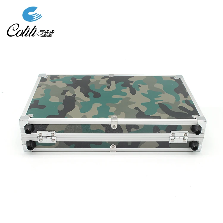 Promotional durable casino gaming set poker chips with aluminum case