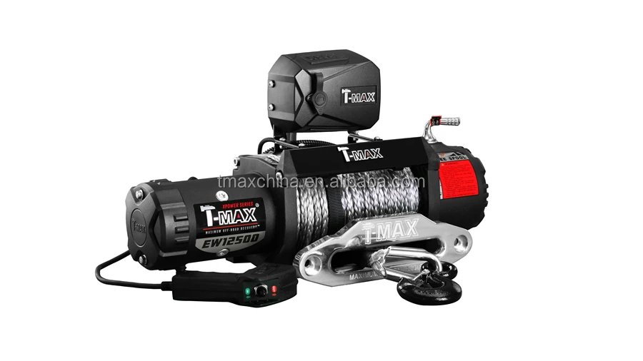  T-max X-power внедорожная лебедка 12500 фунтов электрическая с синтетическим