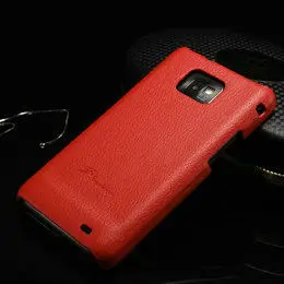 Натуральная кожа прекрасный случай для Samsung Galaxy S2 i9100, крышка для Samsung i9100, случае для Samsung Galaxy S2 i9100