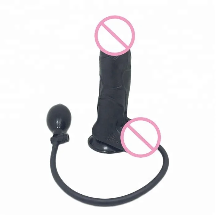 Adult  Penis Suction Up Sex Toy Pumps Inflatable Big Dildo For Women