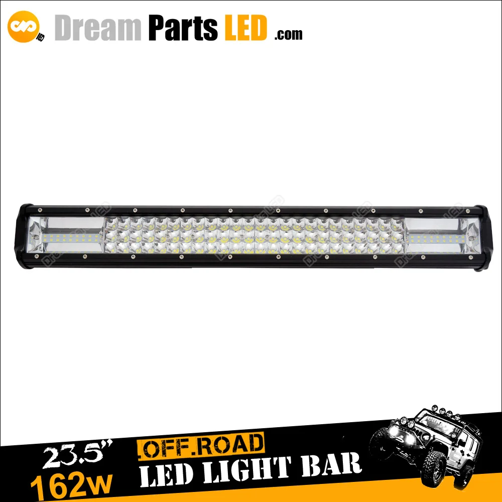 12v 24v 22 32 42 52 Inch Led Light Bars 2 Row 180w 240w 360w Offroad Driving 4x4 50inch 12d Curved Truck Car Led Light Bar
