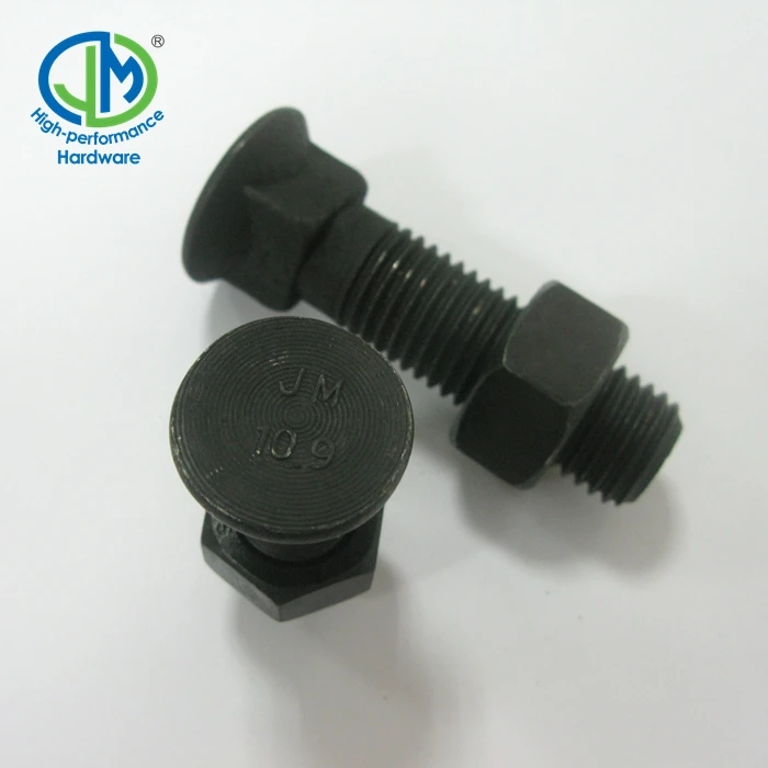 Класс 8,8, 10,9, 12,9 черный оксид углеродистой стали 5/8 дюйма специальный плуг болт 7/16-14 болт с плоской головкой плуг гусеничный болт