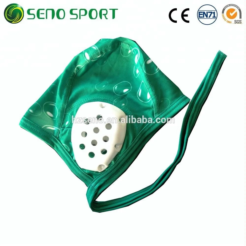 Custom Durable Material Water Polo Caps With Plastic Ear Guard