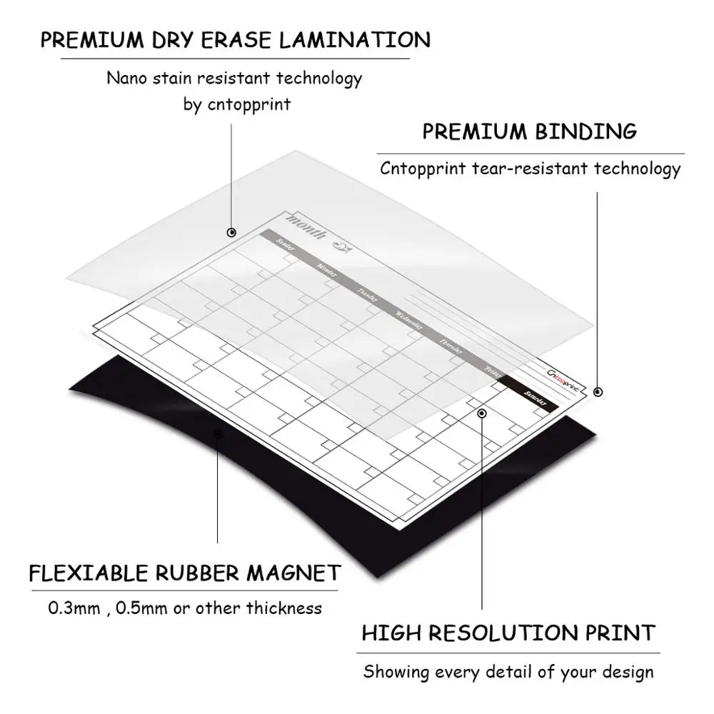 Dry Erase Grocery Weekly Magnetic To Do List