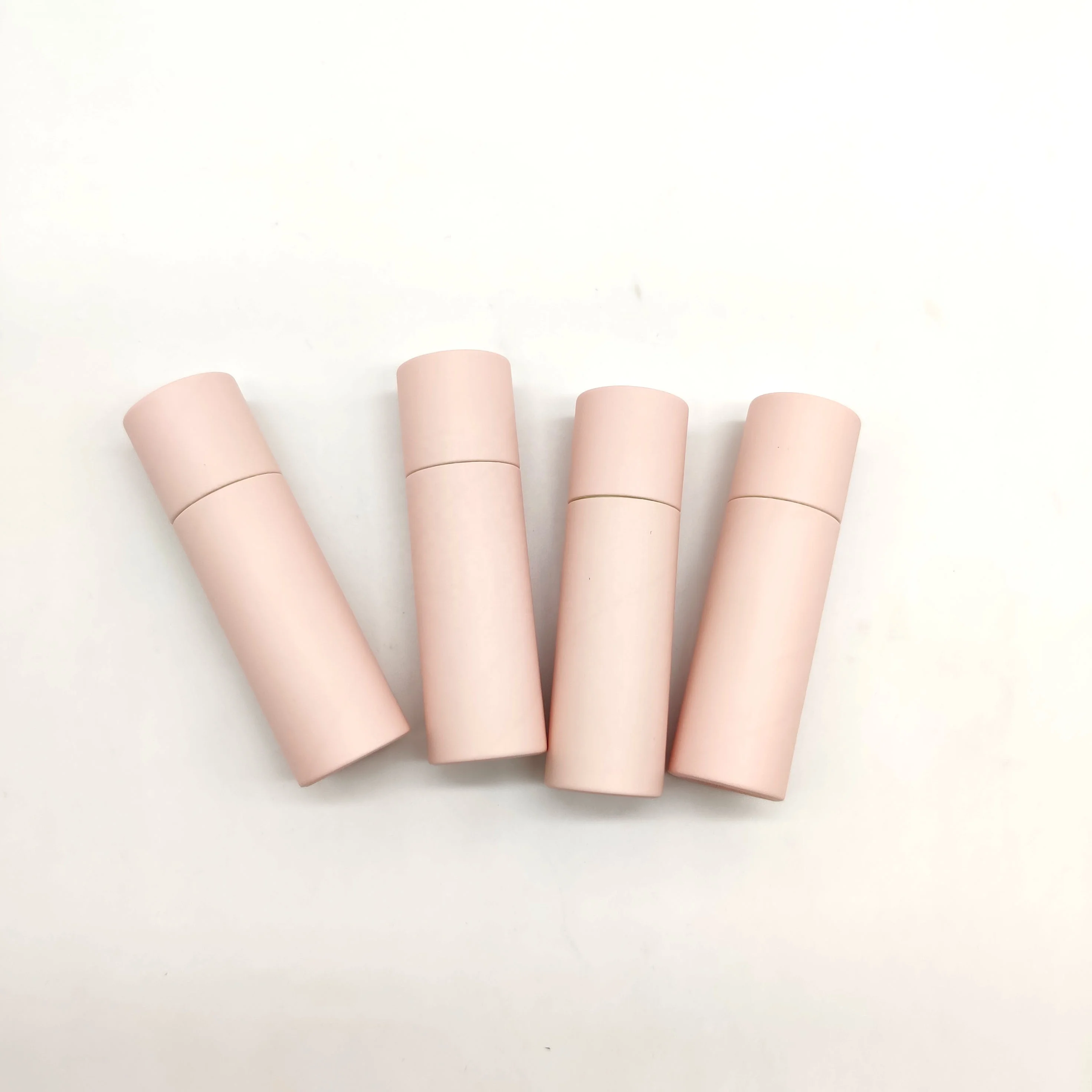 Toprint Printing Biodegradable Empty Lipbalm Cardboard Container Custom Push Up Art Paper Tube For Lip Balm Packaging