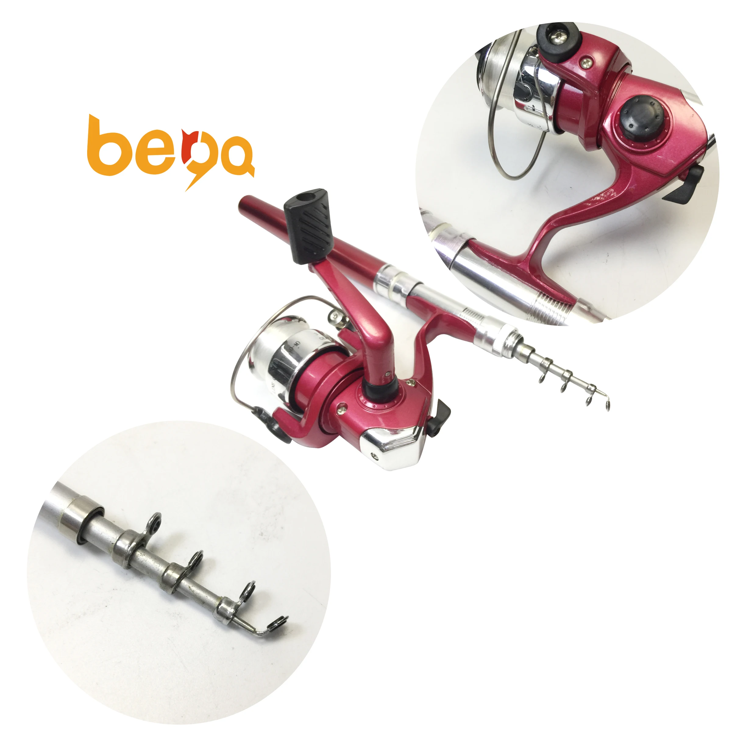 Promo Portable Pocket Aluminum Pen Shaped Telescoping Fishing Rod