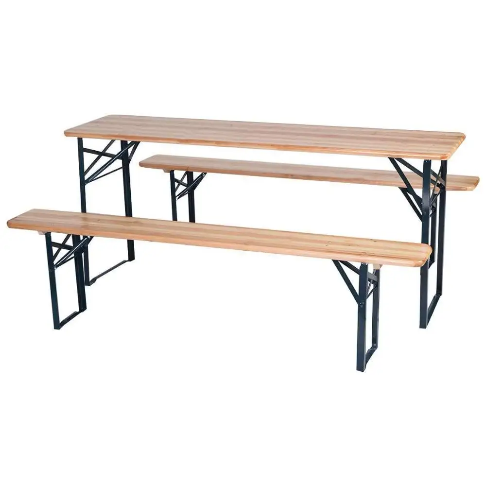 3 предмета в комплекте с лавочками скамейкой складной деревянный топ стол для пикника садового сарая патио садовый