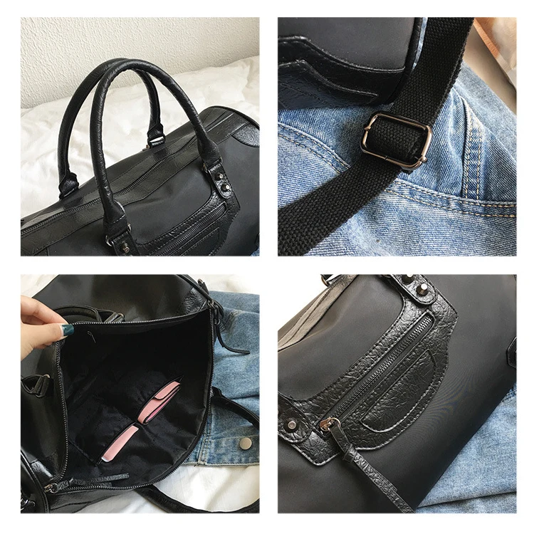 WOBAG New Women Travel Bag Single Shoulder Large Capacity Sport Gym Bag Fashion Luggage Cylinder Bag For Men