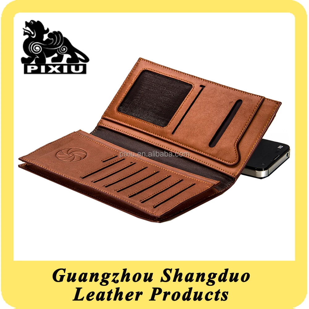 Quality Factory Alibaba Gold Supplier Online Purching Leather Long Wallet