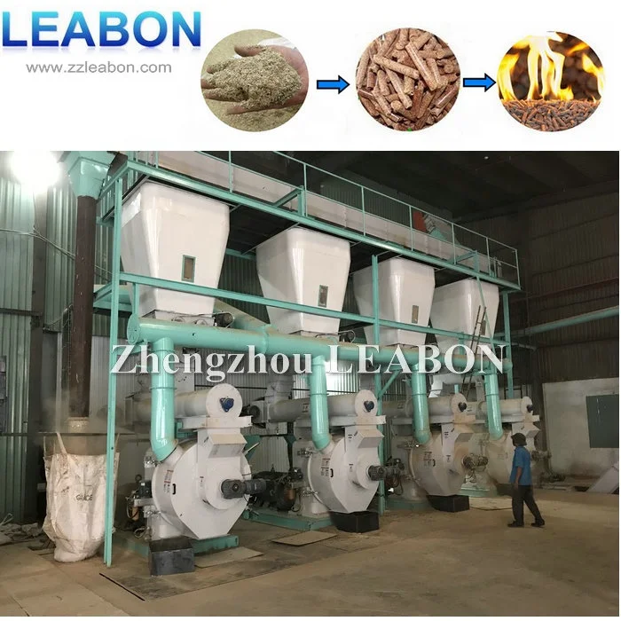 LEABON Supply Wood Pellet Complete Set Sawdust Milling System Complete Wood Pellet Production Line