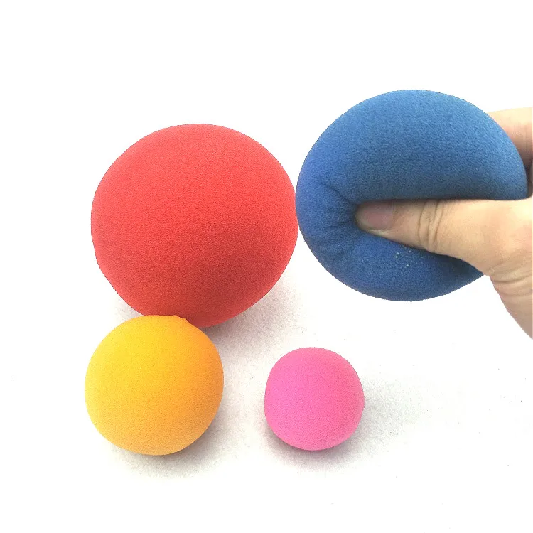 Yellow White Black Red Pink Grey Purple Orange mix magic sponge foam balls