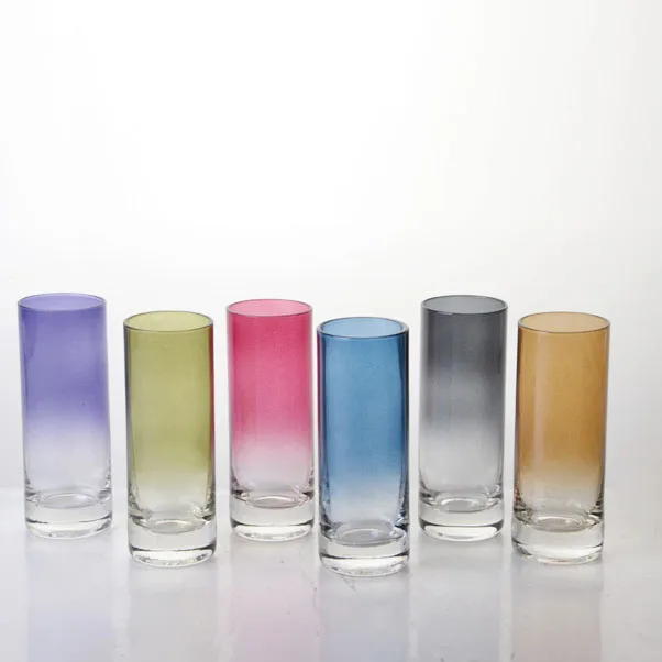 Seven deadly SINS design black shot glass tall glass bar glass
