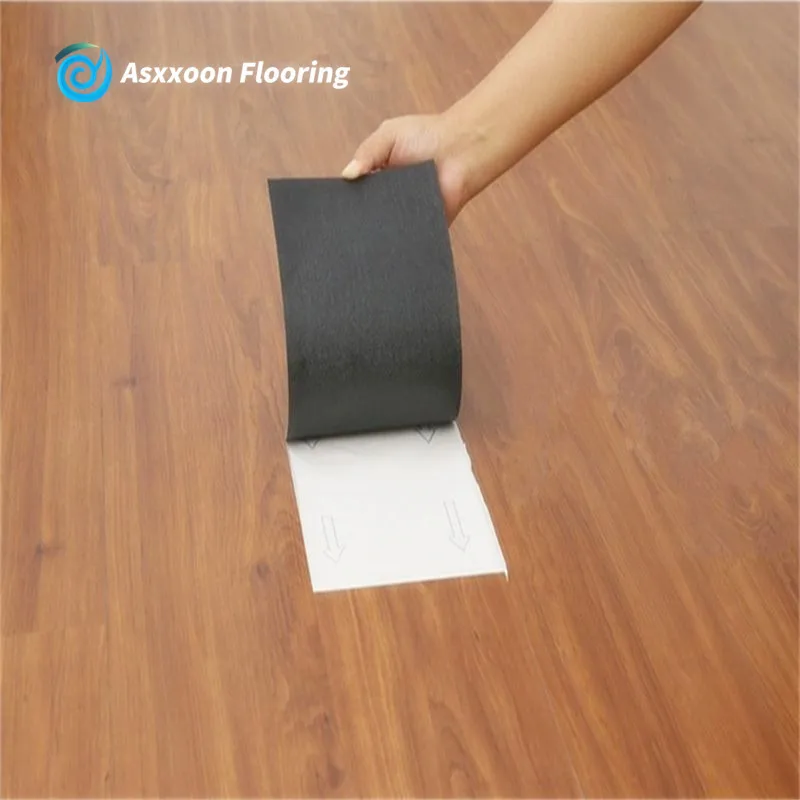 1.2mm Thick Plastic Pvc with self adhesive wood flooring Back and Wood Grians Vinyl Flooring pvc flexible plastic floor sheet