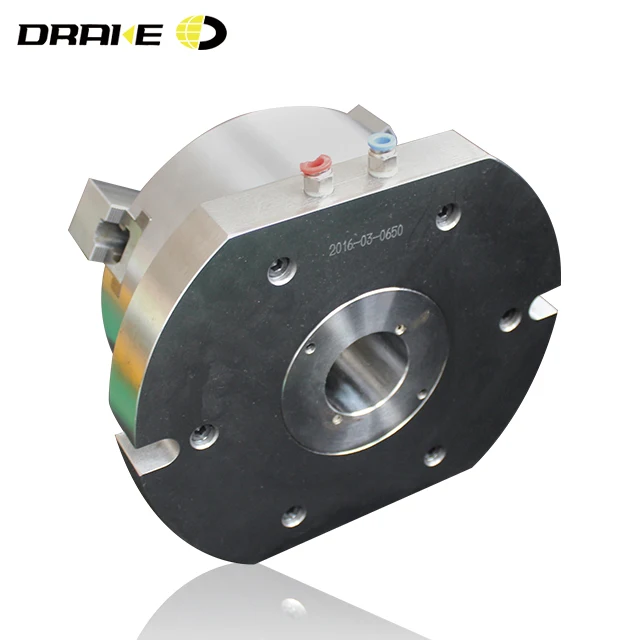 Vertical 3 soft jaws hollow pneumatic collet chucks for injection molding machines