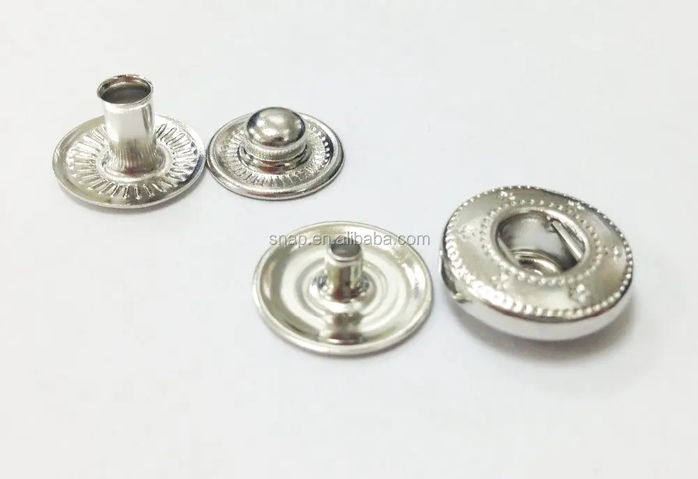 Hidden Cap Spring Press Snap Button