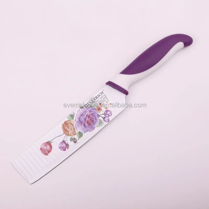 Yangjiang Best Obsidian Double PP Handle Kitchen Knife Brand Decal Printing Kitchen Knife Set
