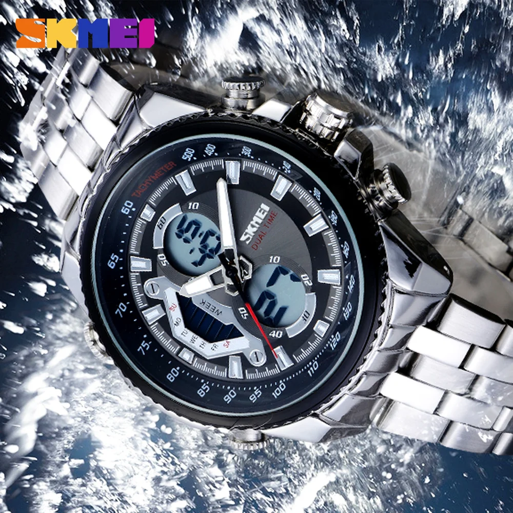guangzhou skmei watch co,.ltd japan movt quartz stainless steel bezel mens black watches #0992