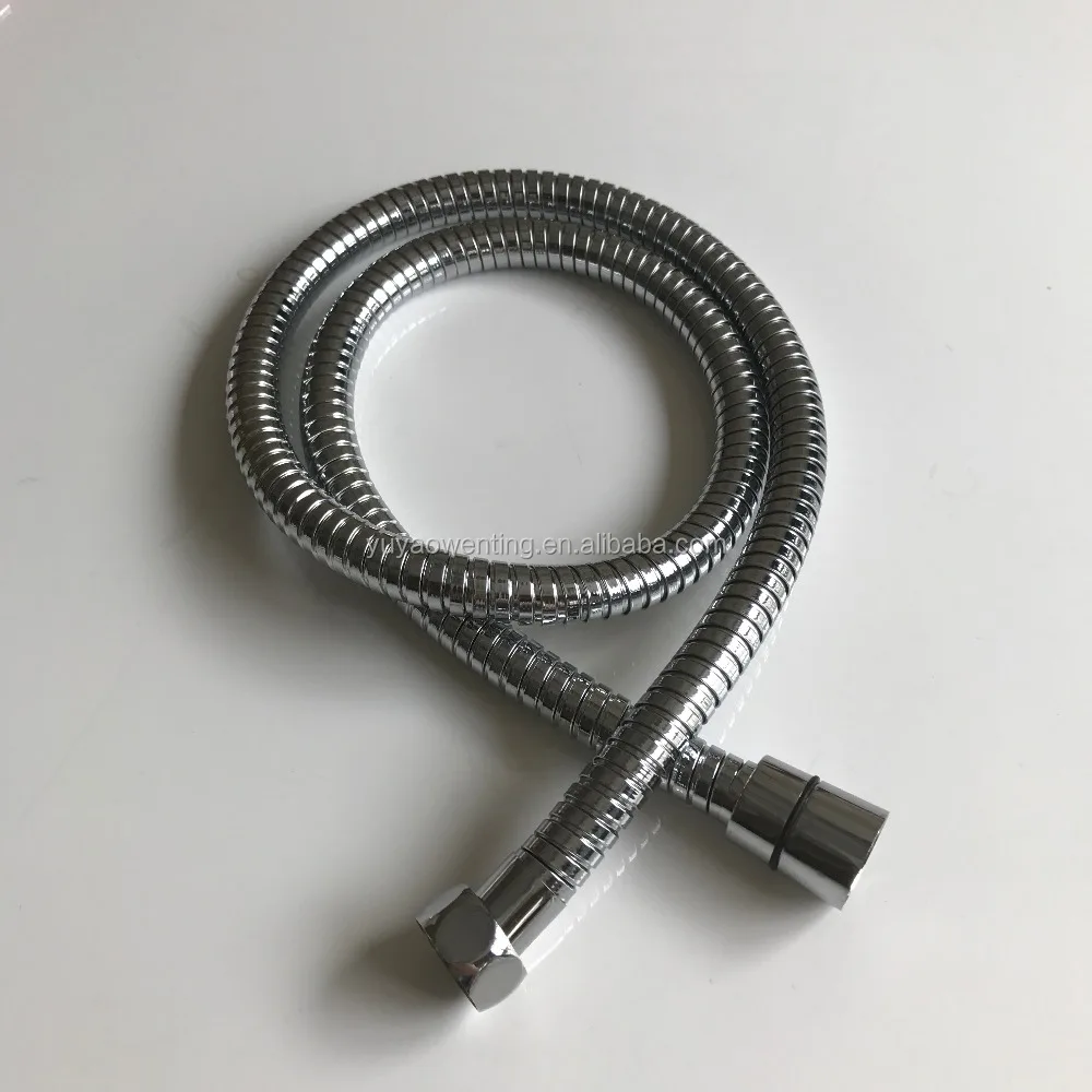 
HOT Sells Extensible 14mm/1m~1.2m Stainless Steel Plating Double Locked Short Bathroom/Toilet Hose 