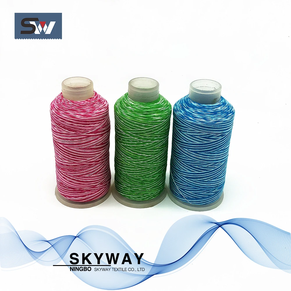 Cotton embroidery thread space dyed yarn for embroidery machine