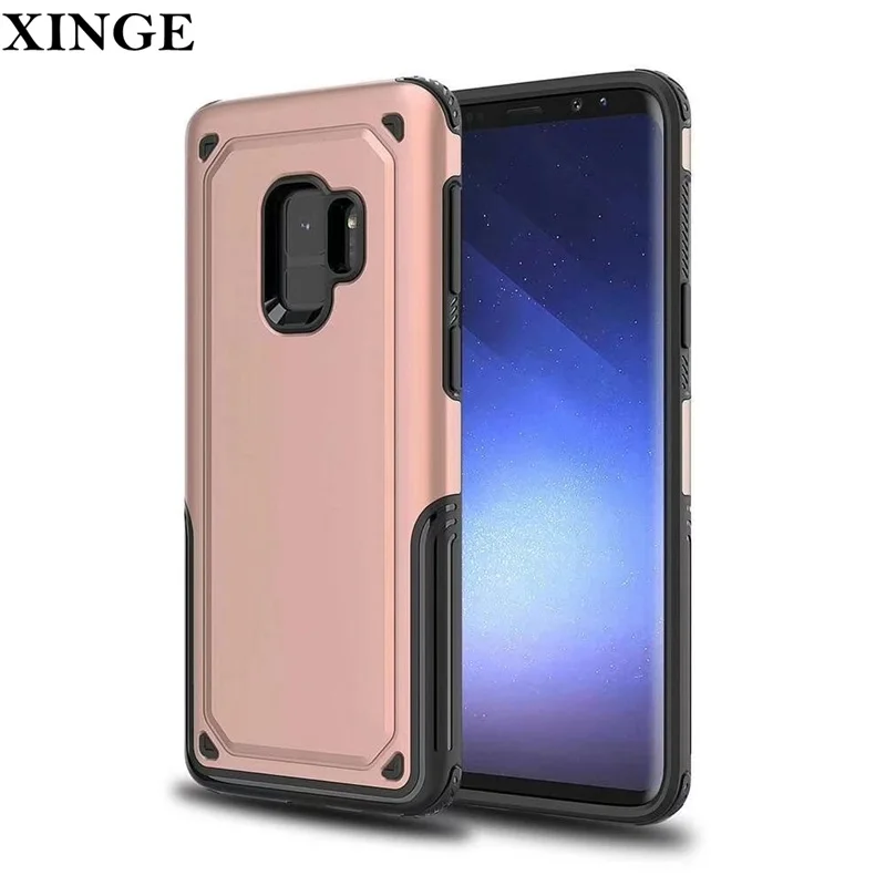Armor Hard Phone Case PC TPU 2 in 1 Silicone Hybrid Phone Case for Samsung S8 S8 Plus