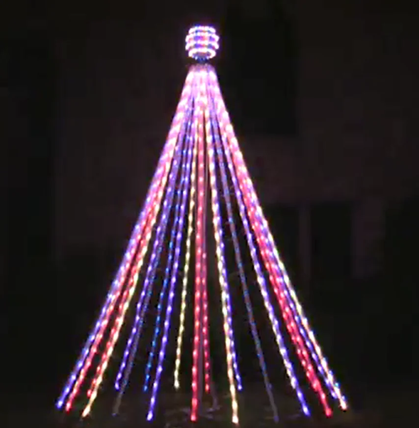 led advertising Round Ucs1903 Ws2811 Led String Light 12mm silicon glue filled 5v led string lights