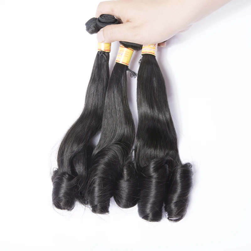 Funmi Hair Egg Curl Natural Black Pissy Curls Bundles Double drawn Remy hair Magic Curls Hair