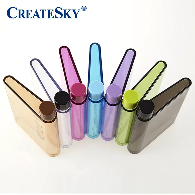 15 oz Newest Style Wholesale BPA Free Unique Plastic Customized Logo Graphic Hip Flask Wine Bottle Portable