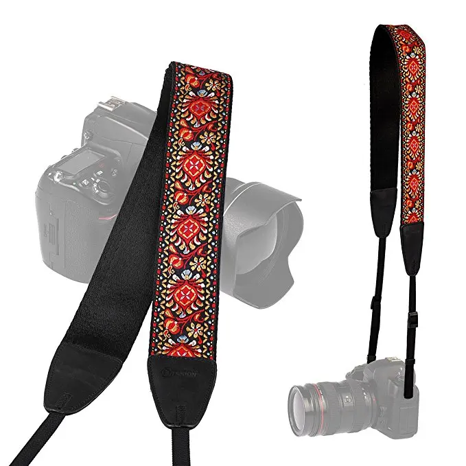 Camera Accessories Hot Selling Vintage Custom Jacquard Woven Camera Strap