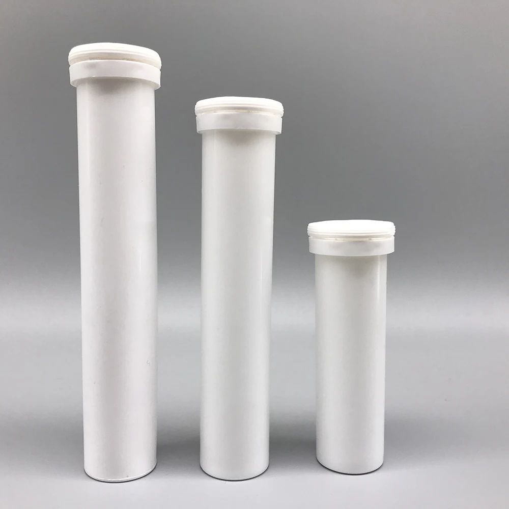 Pharmaceutical  29*163 mm PP Plastic effervescent tablet containers bottle with desiccant caps