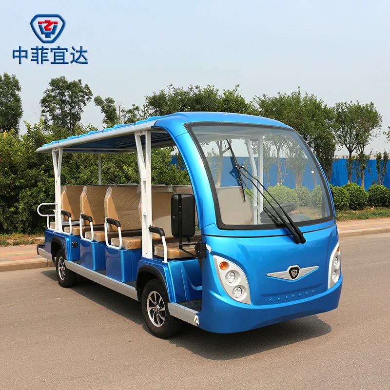 Professional electric shuttle bus with CE certificate