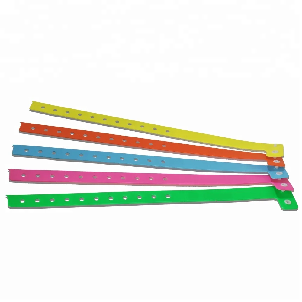 Newest design one-off soft comfortable PVC vinyl id bracelet wristband for any festival