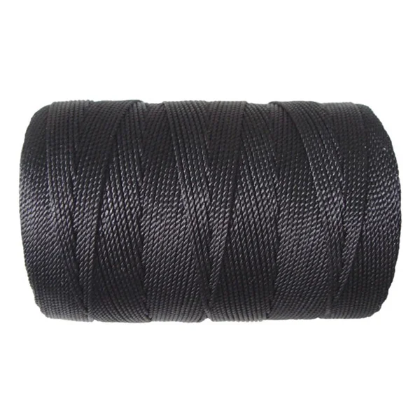 #18 3-strand twisted Black Nylon Twine