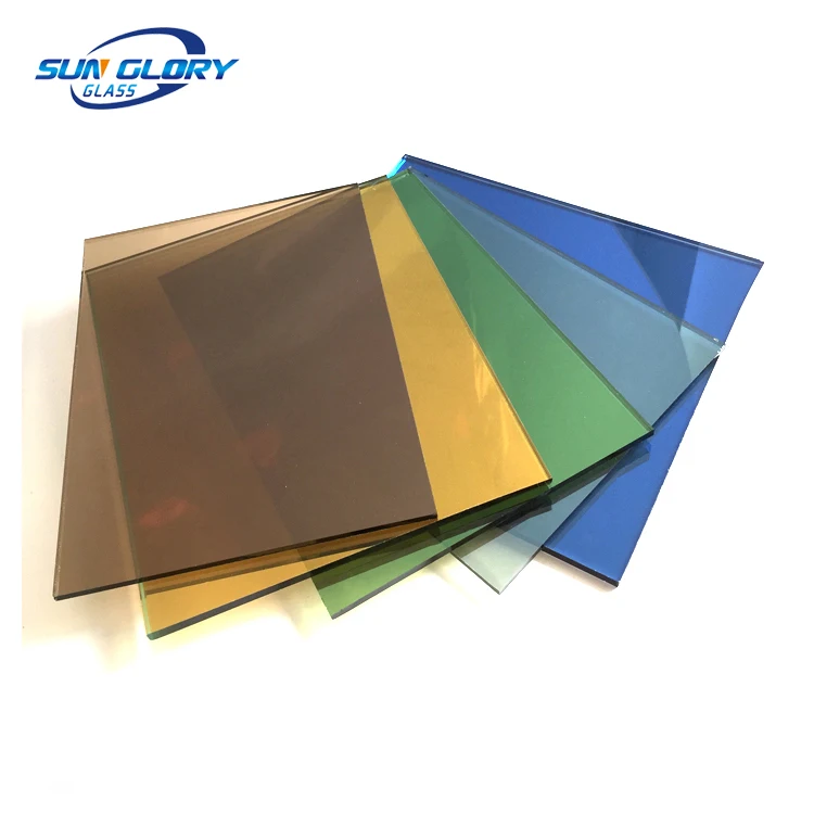Голубое бронзовое серое зеленое розовое прозрачное тонированное отражающее стекло