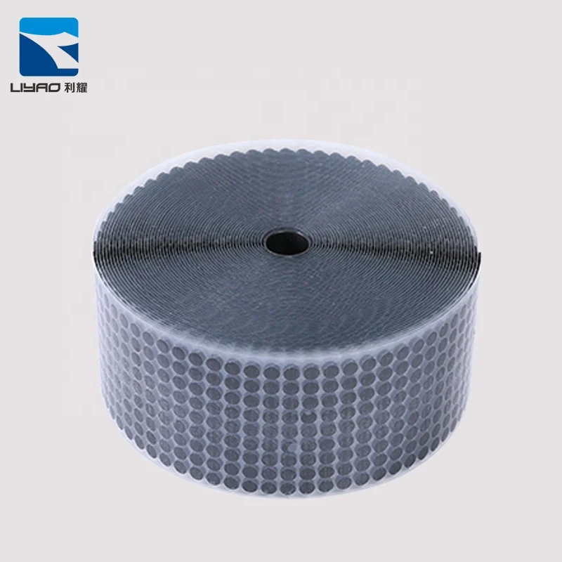 House Fitting Accessory White Self Adhesive Round Indoor Hooks And Loop Tape/ Coins/ Dot